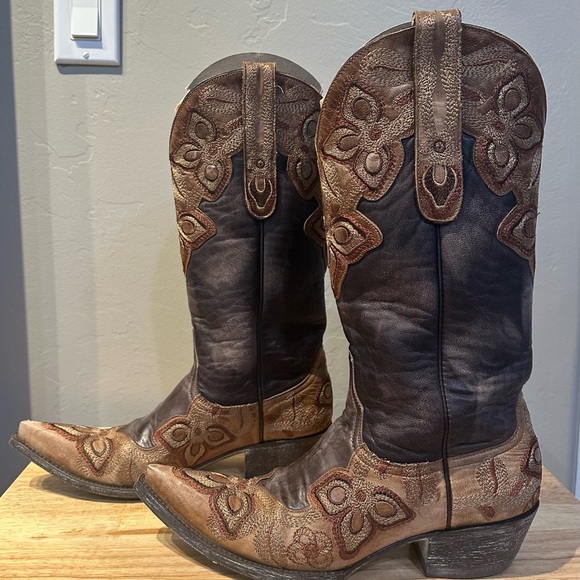Old Gringo Brown and Tan Western Cowboy Boots